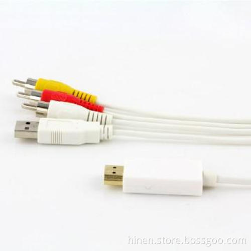 HDMI Adapter HDMI to CVBS Adapter suitable for the car with audio in